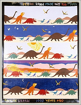 Childrens Dinosaur Floorcloth